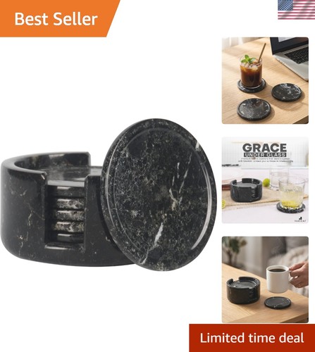 Gift boxed black marble - black,