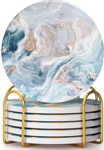 Pack marble drink coasters - pack,
