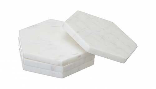 Marble coasters set hot - set,