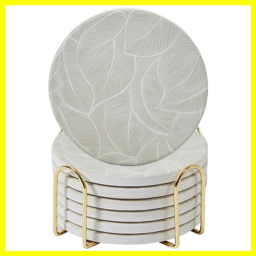 Ceramic marble coasters set - set, of