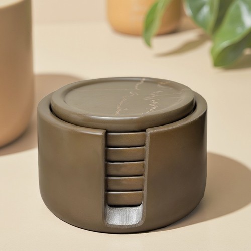 Coaster set round cup - round,