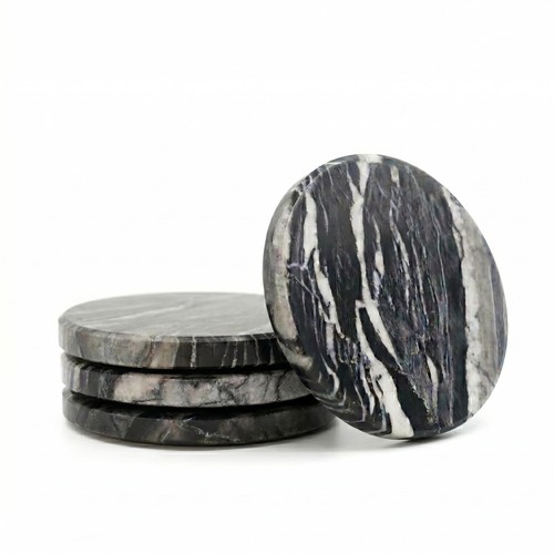 Round marble coasters - 3.5",