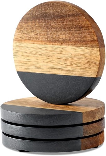 Slate acacia wood drinks - wood,
