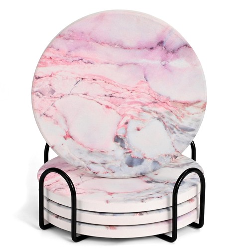 Cute desk marble coasters - desk,
