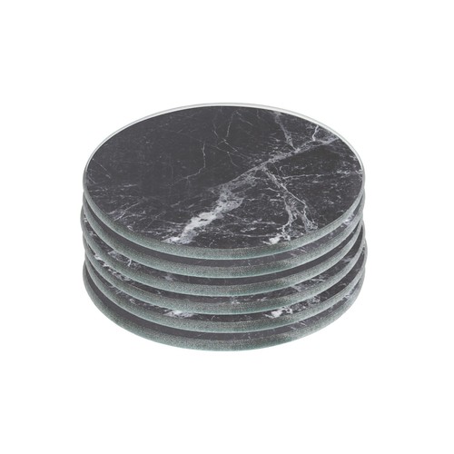 Round glass coasters 10cm - glass,