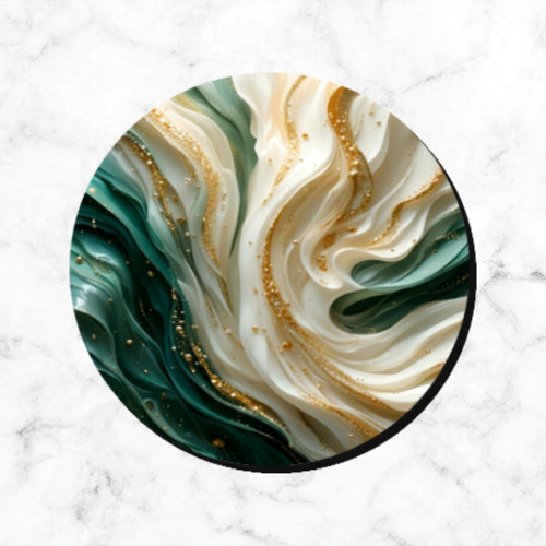 Coasters marble green - marble,