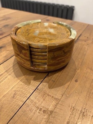 Natural onyx marble - marble, coaster