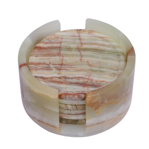 Marble coaster set 6pcs - coaster,