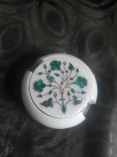 Marvelous marble inlay tea - marble,