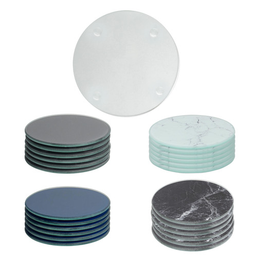Round glass coasters - round,