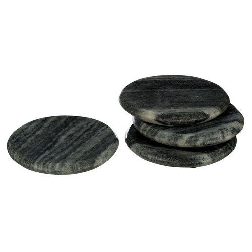 Set grey round marble - 4,