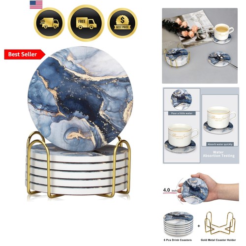 Coasters set navy blue - coasters, of